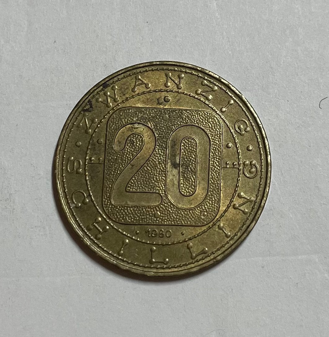 20 schilling Oostenrijk 1980, Ophalen of Verzenden, Oostenrijk