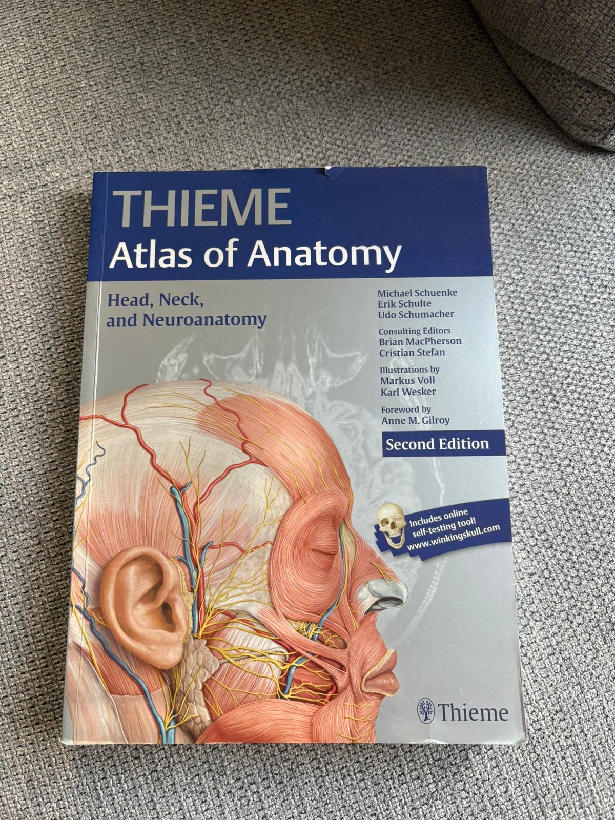 Thieme atlas of anatomy of head, neck and neuroanatomy, Ophalen of Verzenden, Beta, Gelezen, WO