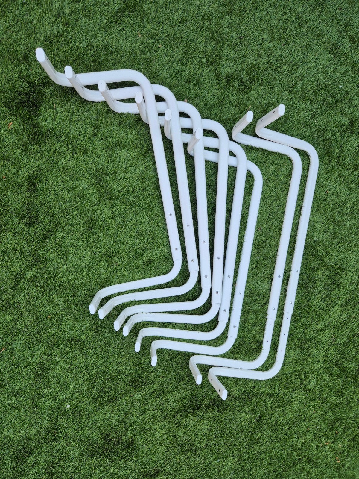 8x IKEA MULIG Kledingroede, wit, 60-90 cm, Ophalen