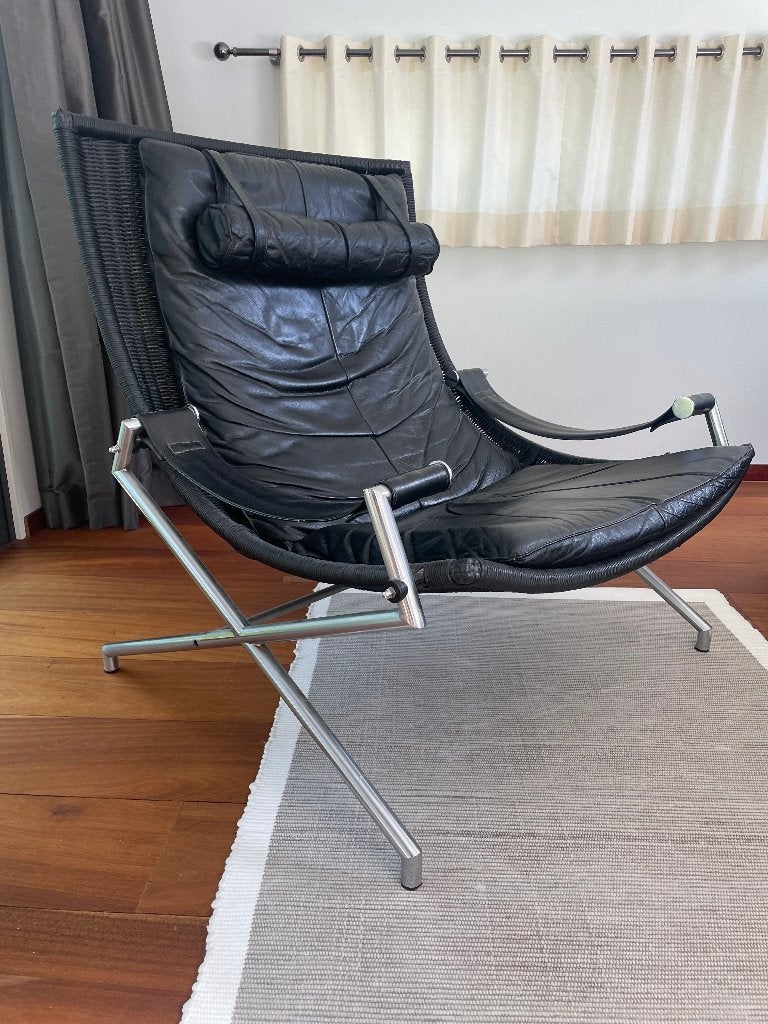 Vintage fauteuil Gerard van den Berg voor Rohé Noordwolde, Ophalen, Gebruikt, Gerard van den Berg voor Rohé Noordwolde, 75 tot 100 cm