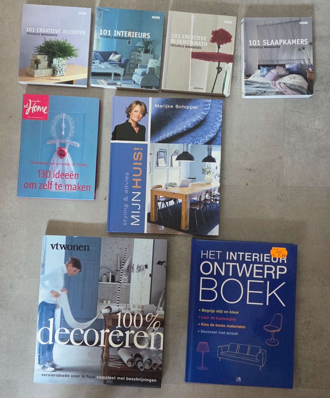Diverse vtwonen en interieur woonboeken, Boeken, Ophalen of Verzenden, Gelezen, Interieur en Design