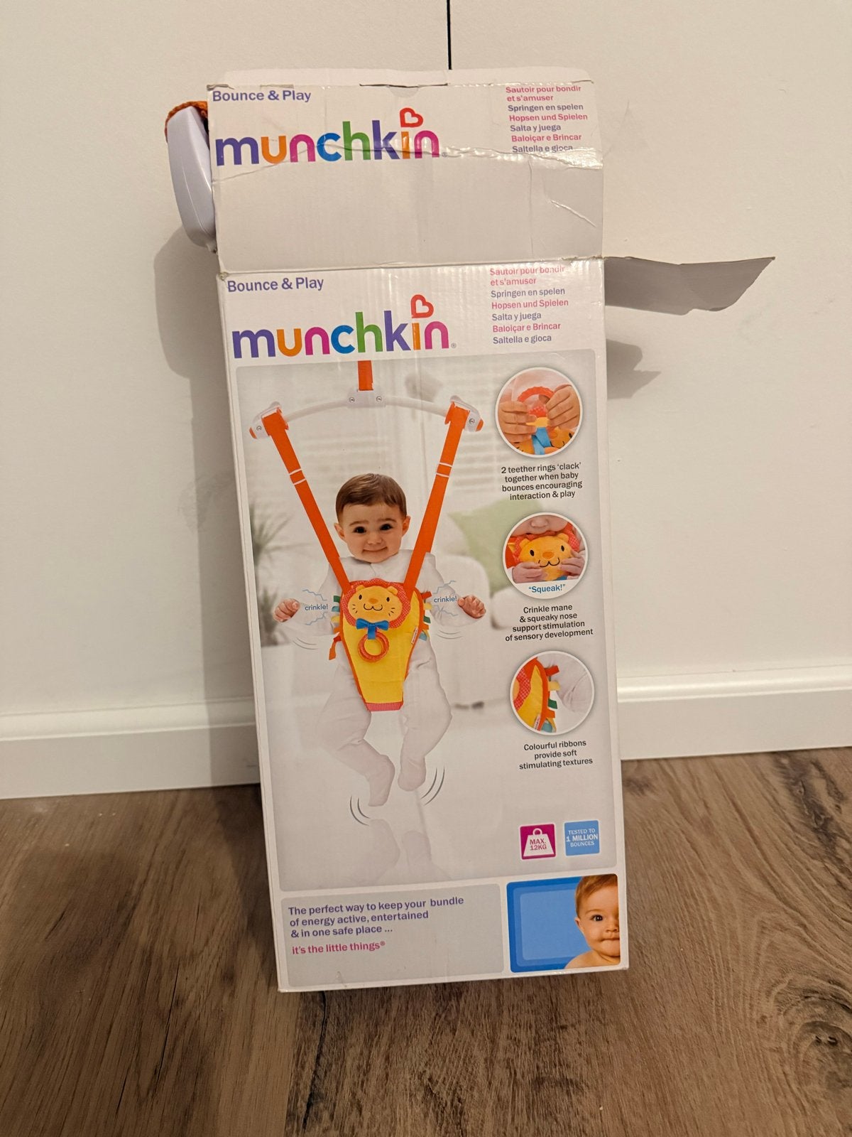 Munchkin Bounce & Play Baby Jumper - Zo goed als nieuw, Kinderen en Baby's, Ophalen of Verzenden, Zo goed als nieuw, Overige typen