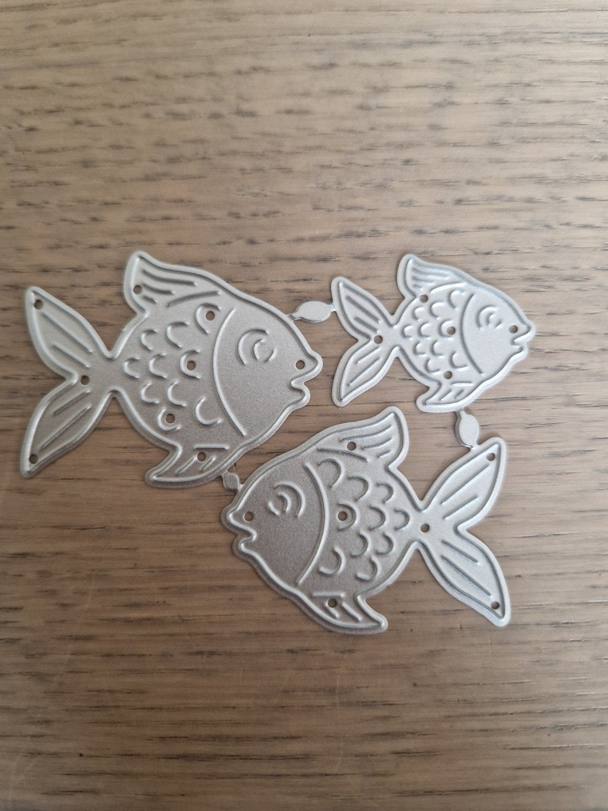 Metalen snijmallen vissen - voor kaarten en scrapbooking, Hobby en Vrije tijd, Kaarten | Zelf maken, Ophalen of Verzenden, Gebruikt