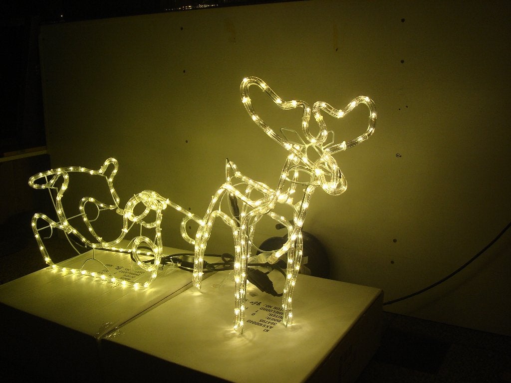Rendier Lichtslang 3D met 144 Led lampjes met Arenslee met, Diversen, Ophalen, Nieuw