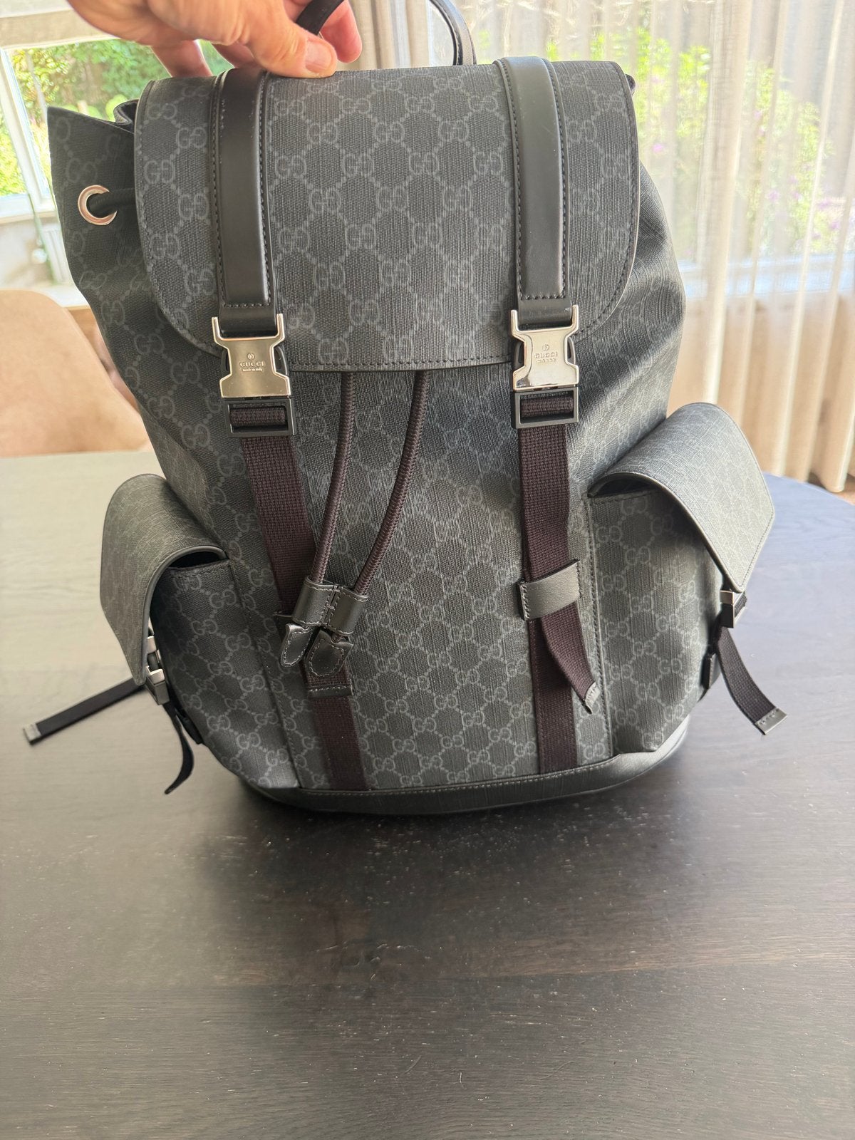Gucci GG Supreme rugzak, 25 tot 40 cm, Zo goed als nieuw, Ophalen, Overige merken