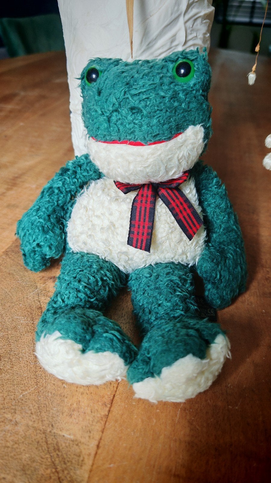 Schattige knuffel kikker Fribbit, Ophalen of Verzenden, Nieuw, Groen, Kikker