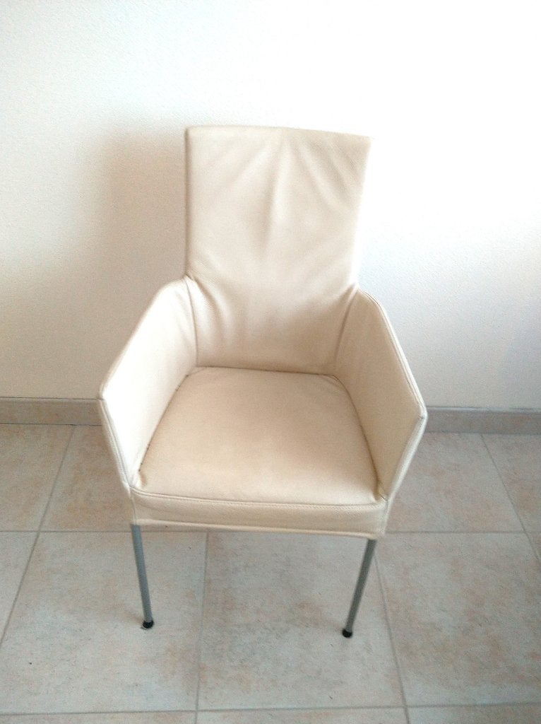6x nette eettafel stoel leer, Ophalen, Gebruikt, Overige kleuren, Modern