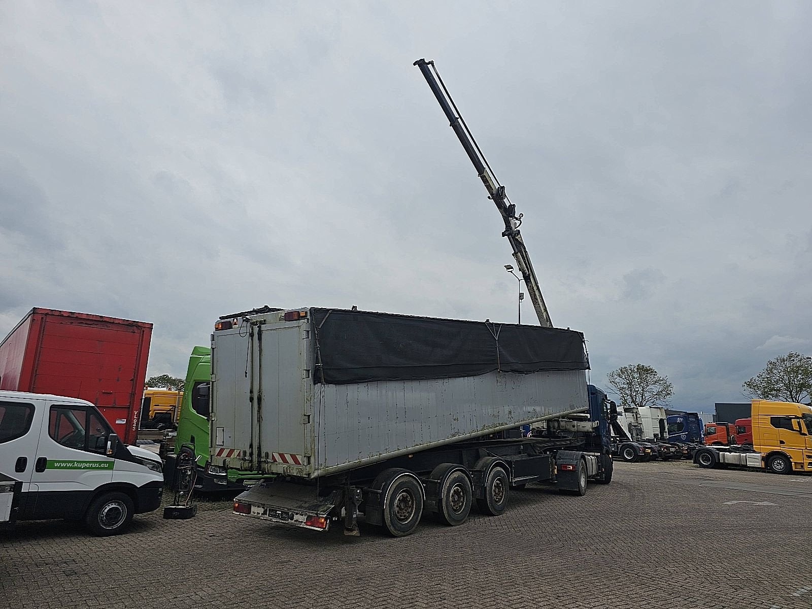 H & W HWDKSK38 atlas 145.2 crane, Auto's, Overige kleuren, Bedrijf, Aanhangers en Opleggers, Te koop