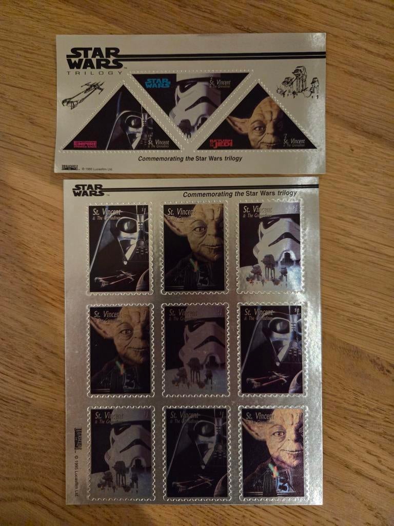 Star Wars Trilogie Postzegels St. Vincent 1995, Postzegels en Munten, Ophalen of Verzenden