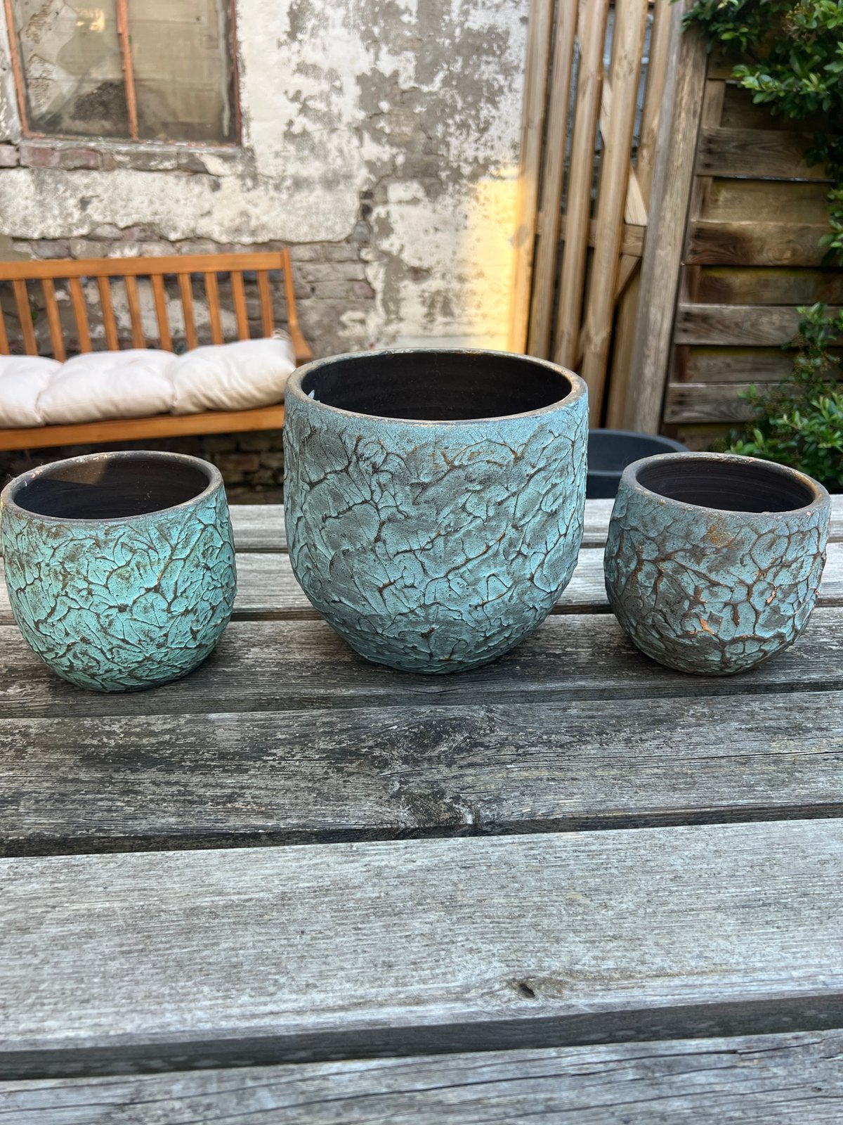 Bloempotten, Tuin en Terras, Bloempotten, Rond, Binnen, Ophalen of Verzenden, Zo goed als nieuw