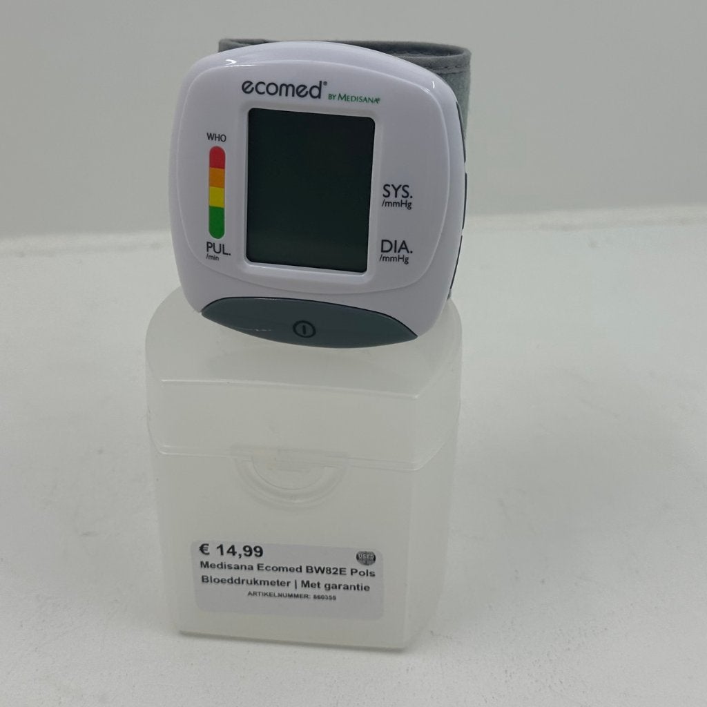 Medisana Ecomed BW82E Pols Bloeddrukmeter | Met garantie, Dordrecht@usedproducts.nl, Toulonselaan 72, Overige typen, Ophalen of Verzenden