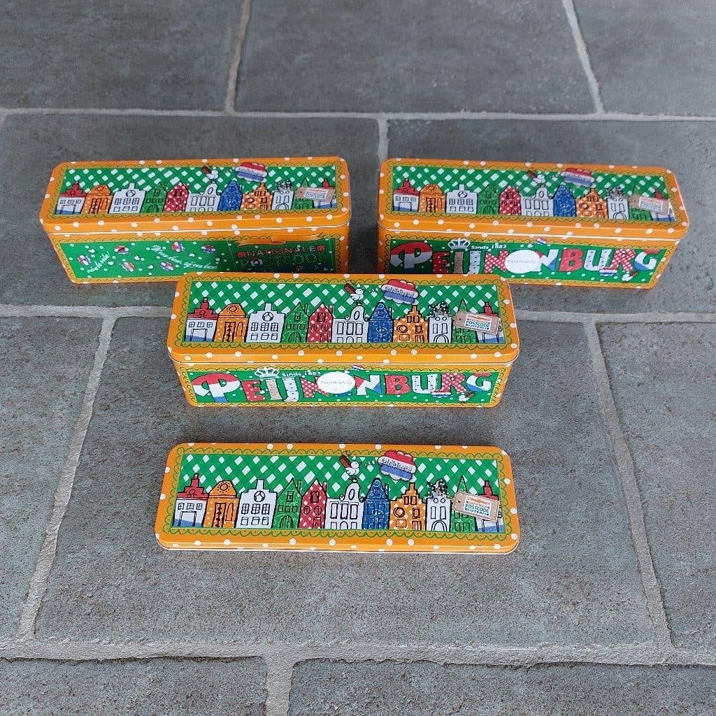 2 Peijnenburg Ontbijtkoek Blikken + 1 Losse Deksel, Ophalen of Verzenden, Zo goed als nieuw, Overige