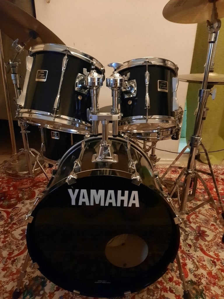 yamaha stage custom   compleet, Muziek en Instrumenten, Drumstellen en Slagwerk, Ophalen of Verzenden, Gebruikt, Yamaha