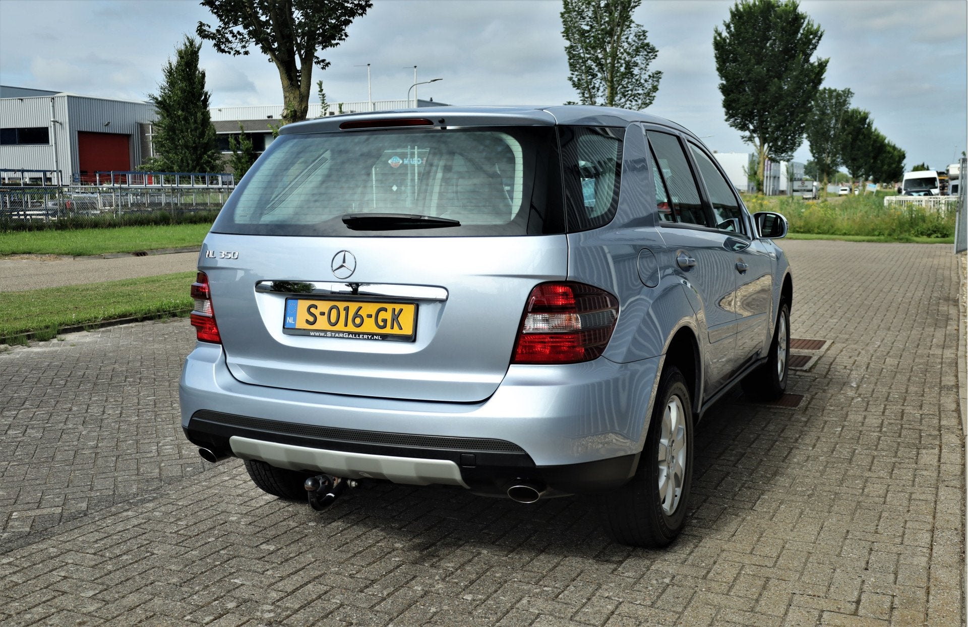 Mercedes-Benz M-Klasse ML 350 Youngtimer 100873km BTW auto, Automaat, Gebruikt, Blauw, Leder en Stof