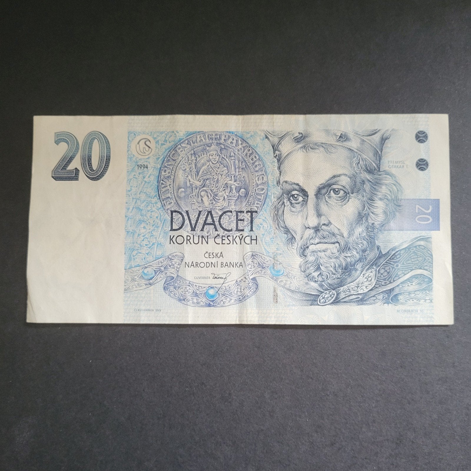Tsjechische 20 Korun biljet 1994, Verzenden, Overige landen, Los biljet