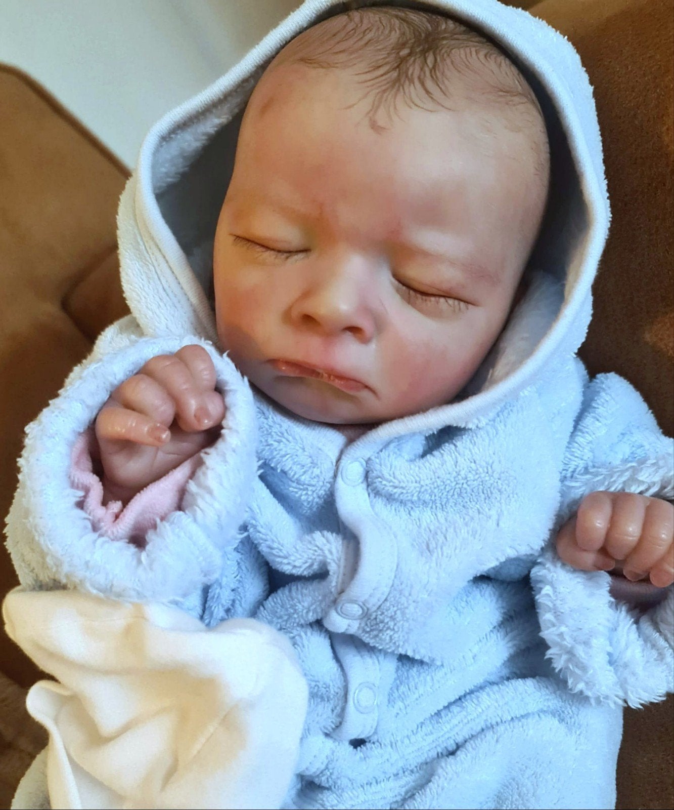 reborn pop te koop, Verzamelen, Ophalen of Verzenden, Zo goed als nieuw, Babypop, Levensecht of Reborn