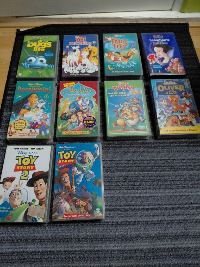 Videobanden Disney, Cd's en Dvd's, VHS | Kinderen en Jeugd, Alle leeftijden, Ophalen of Verzenden, Gebruikt, Tekenfilms en Animatie