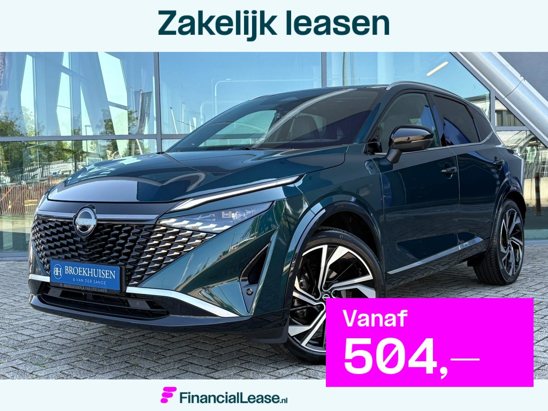 Nissan Qashqai 1.3 MHEV Xtronic Tekna Plus 158pk Massage sto, Gebruikt, Zwart, 4 cilinders, Bedrijf