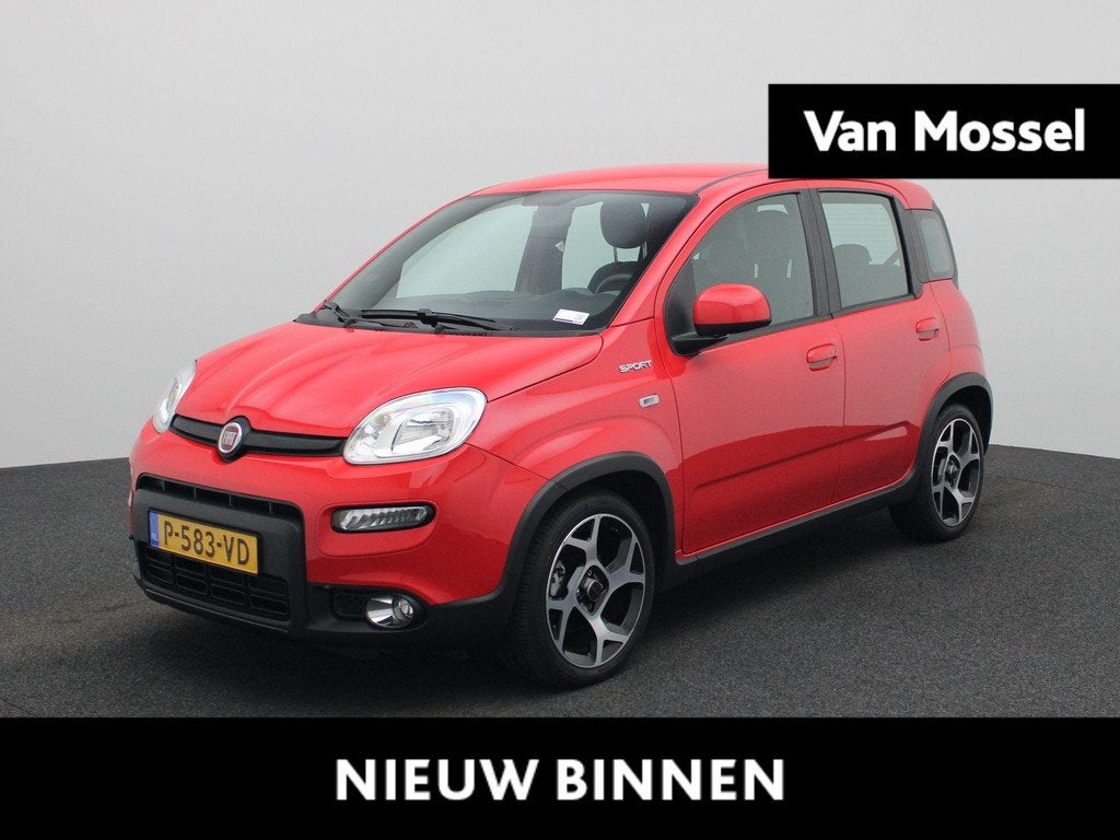 Fiat Panda 1.0 Hybrid Sport | Bluetooth | Airco | DAB | lich, Voorwielaandrijving, 12 maanden, Panda, Leder en Stof