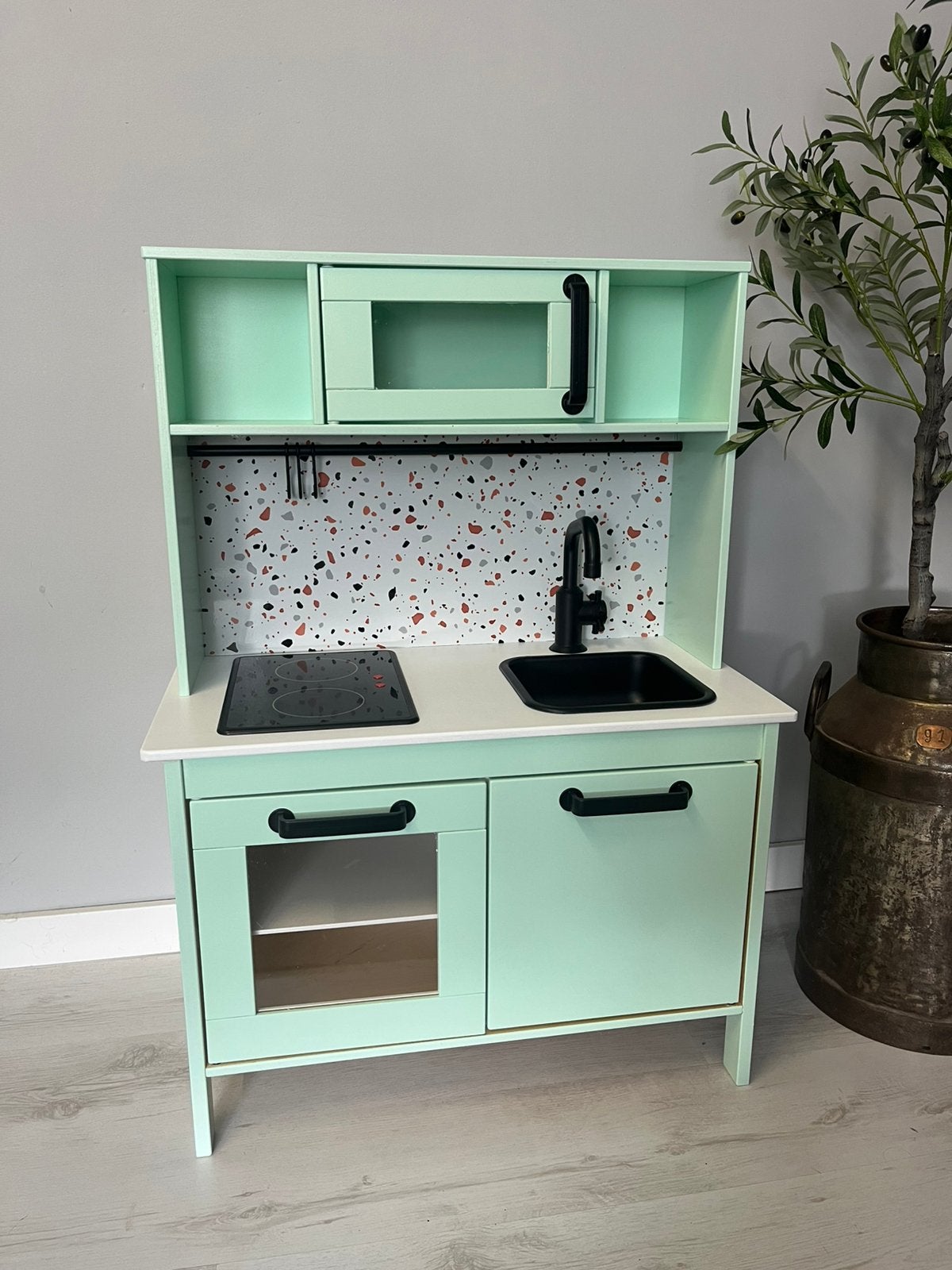 Restyled IKEA Duktig speelkeuken groen diverse varianten, Kinderen en Baby's, Speelgoed | Speelkeukens, Ophalen, Zo goed als nieuw