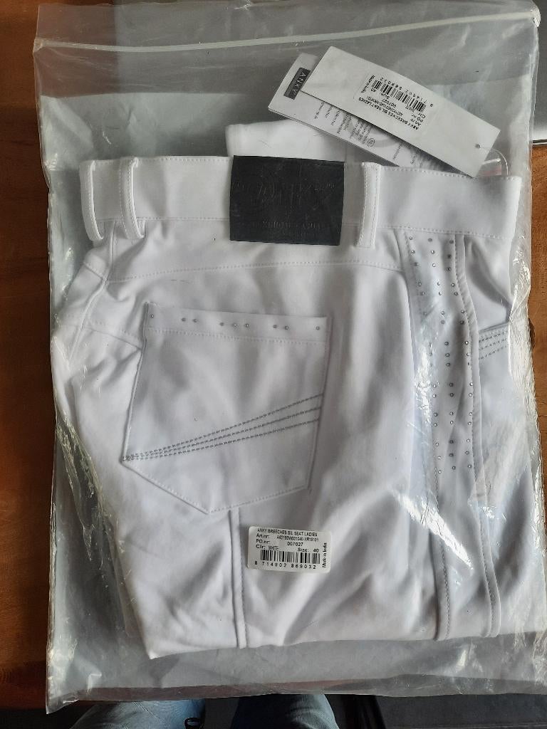 Nieuwe ANKY Luxury FG rijbroek, maat 40, WIT, Nieuw, Onderkleding, Dames, Dressuur