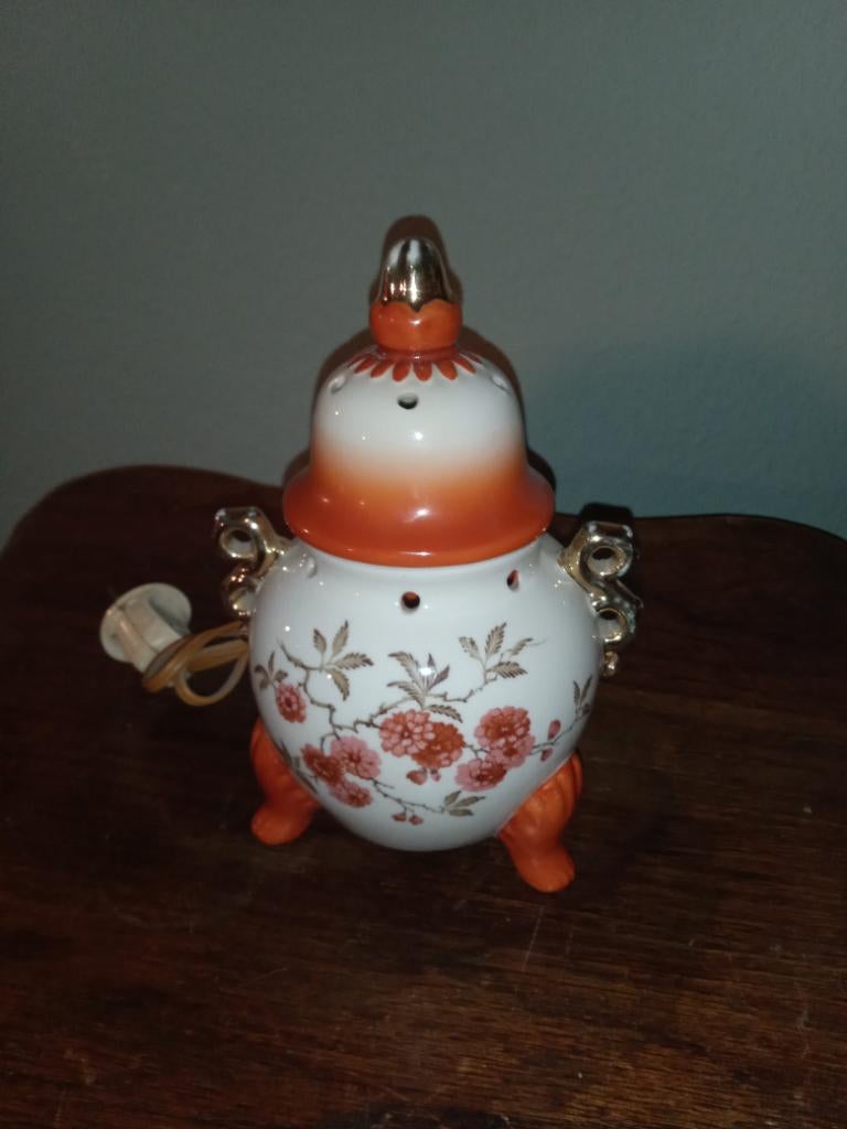 Parfumlamp geurhuisje chinese dekseldoos merk onbekend, Antiek en Kunst, Ophalen of Verzenden