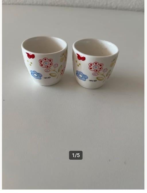 Jet Eierdopjes - Set van 2, Overige typen, Ophalen of Verzenden, Zo goed als nieuw, Overige stijlen