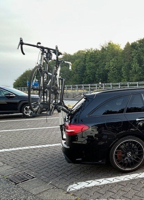 fietsendrager (achterklepdrager), Brede banden, Zo goed als nieuw, 2 fietsen, Achterklepdrager
