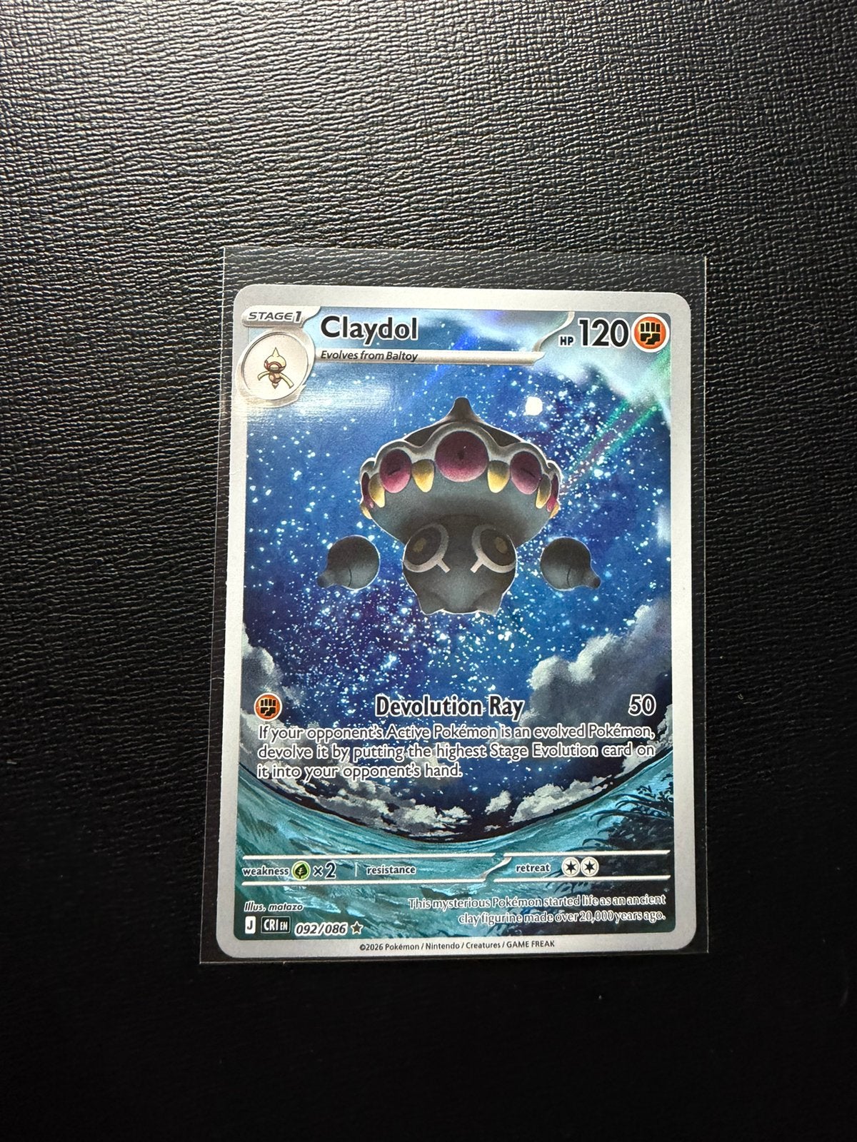 Claydol Chaos Rising 092/086, Ophalen of Verzenden, Nieuw, Losse kaart