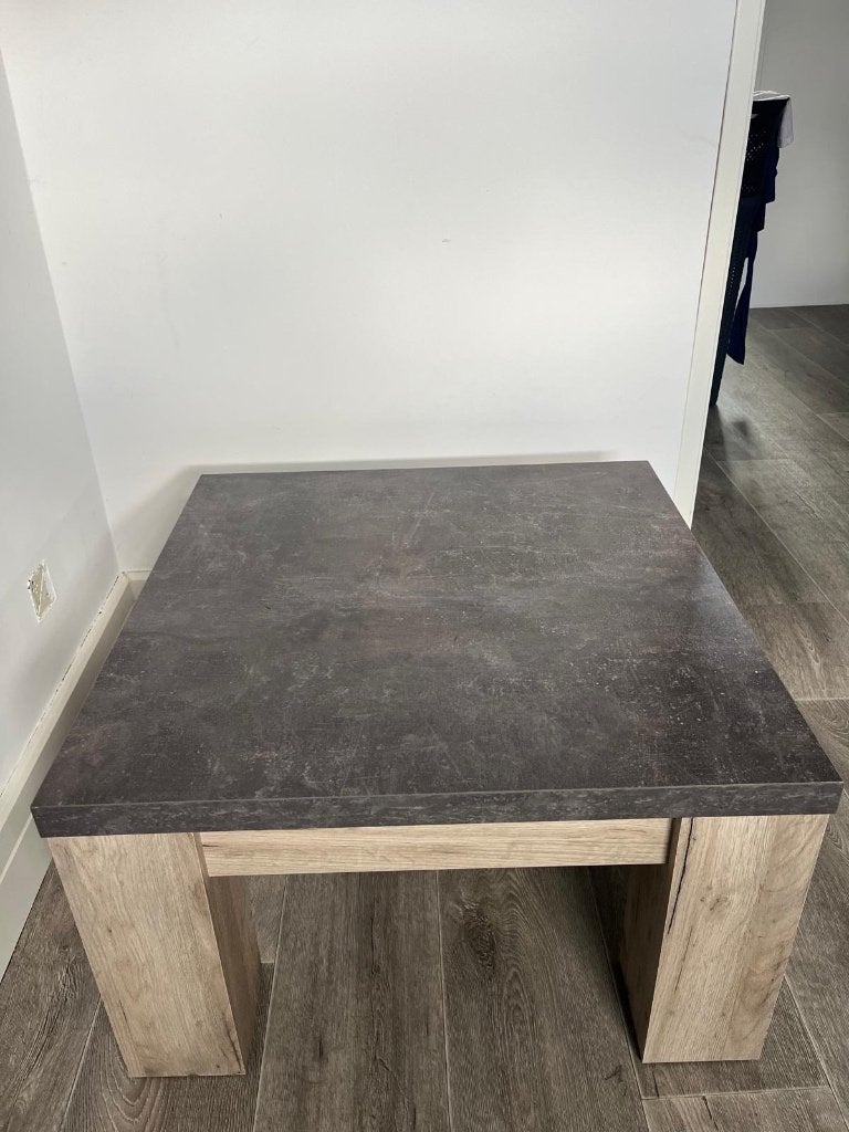 Salon tafel, Huis en Inrichting, Tafels | Salontafels, Ophalen, Gebruikt, 50 tot 100 cm, Vierkant