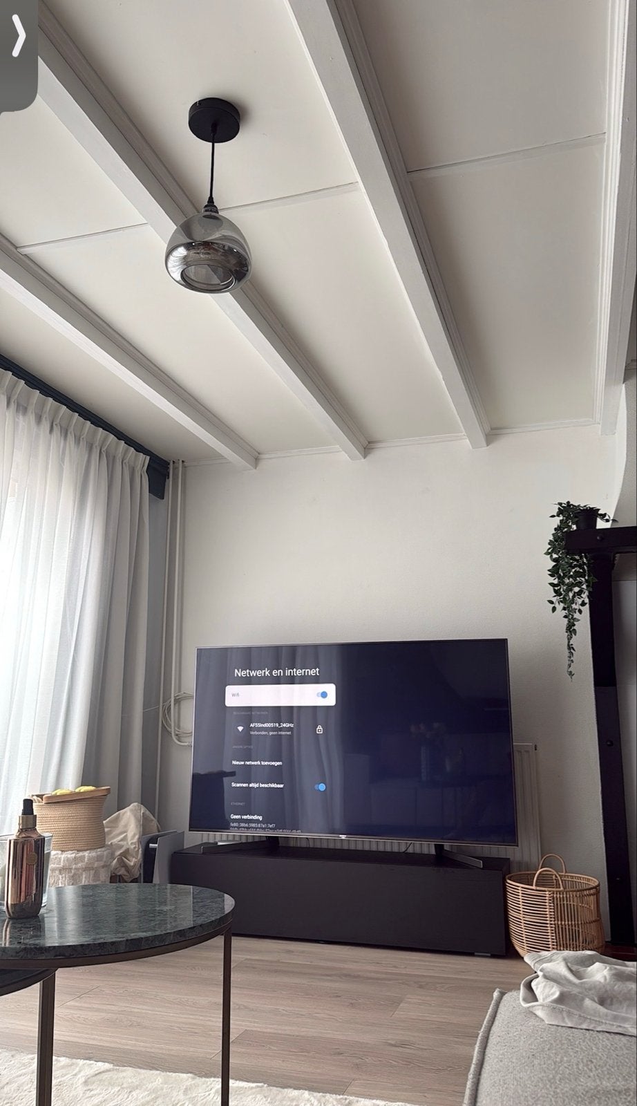 Zwart tv meubel ikea, Ophalen, Zo goed als nieuw, 25 tot 50 cm, Minder dan 100 cm
