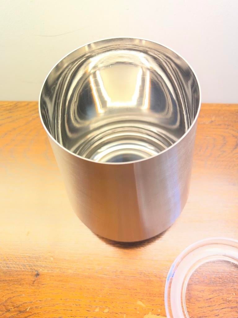 RVS Voorraadpot met Deksel - Zo goed als nieuw, Huis en Inrichting, Keuken | Keukenbenodigdheden, Ophalen, Zilver, Zo goed als nieuw