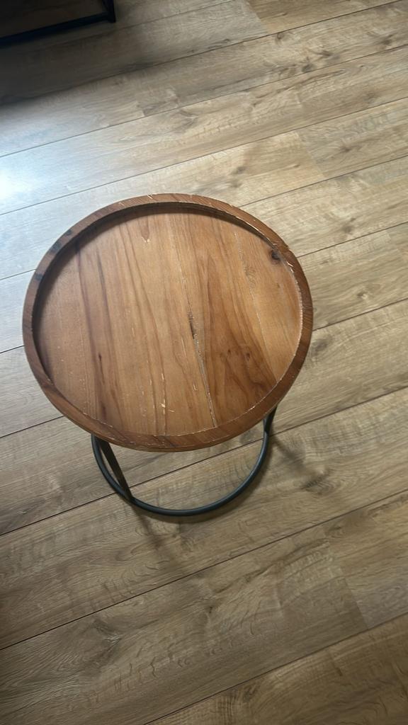 Diverse tafels: salontafel en bijzettafel, Ophalen, Minder dan 45 cm, Gebruikt, 75 cm of meer