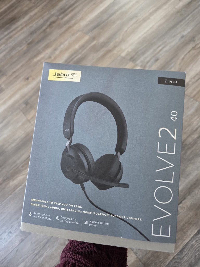 Jabra Evolve2 40 Headset, Computers en Software, Ophalen, Gebruikt, Over-ear, Jabra Evolve 40
