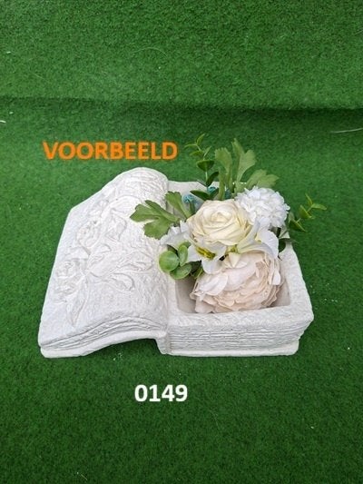 Planten boek.  nr 0149., Huis en Inrichting, Woonaccessoires | Wanddecoraties, Ophalen, 23 cm, Wit, 8 cm