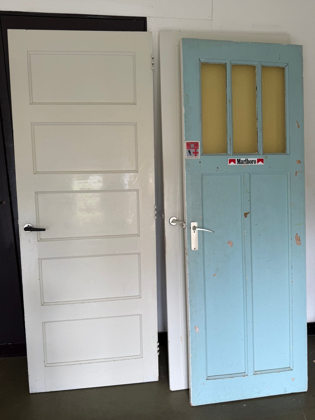Oude paneel deuren jaren 30 - 10 stuks, Doe-het-zelf en Verbouw, Ophalen, Gebruikt, Minder dan 80 cm, Binnendeur