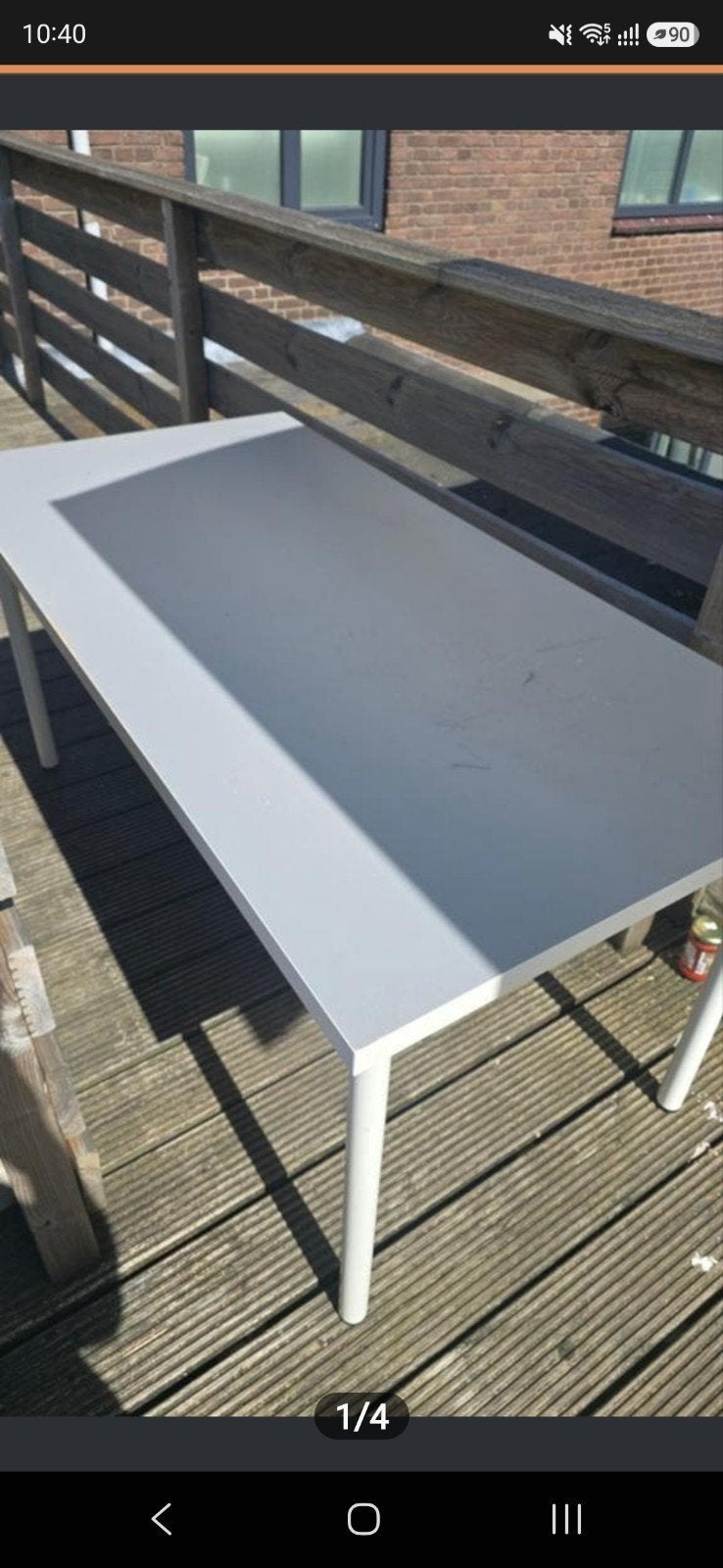 Ikea table computer, Huis en Inrichting, Tafels | Sidetables, Ophalen of Verzenden, Zo goed als nieuw, 25 tot 50 cm, Rechthoekig