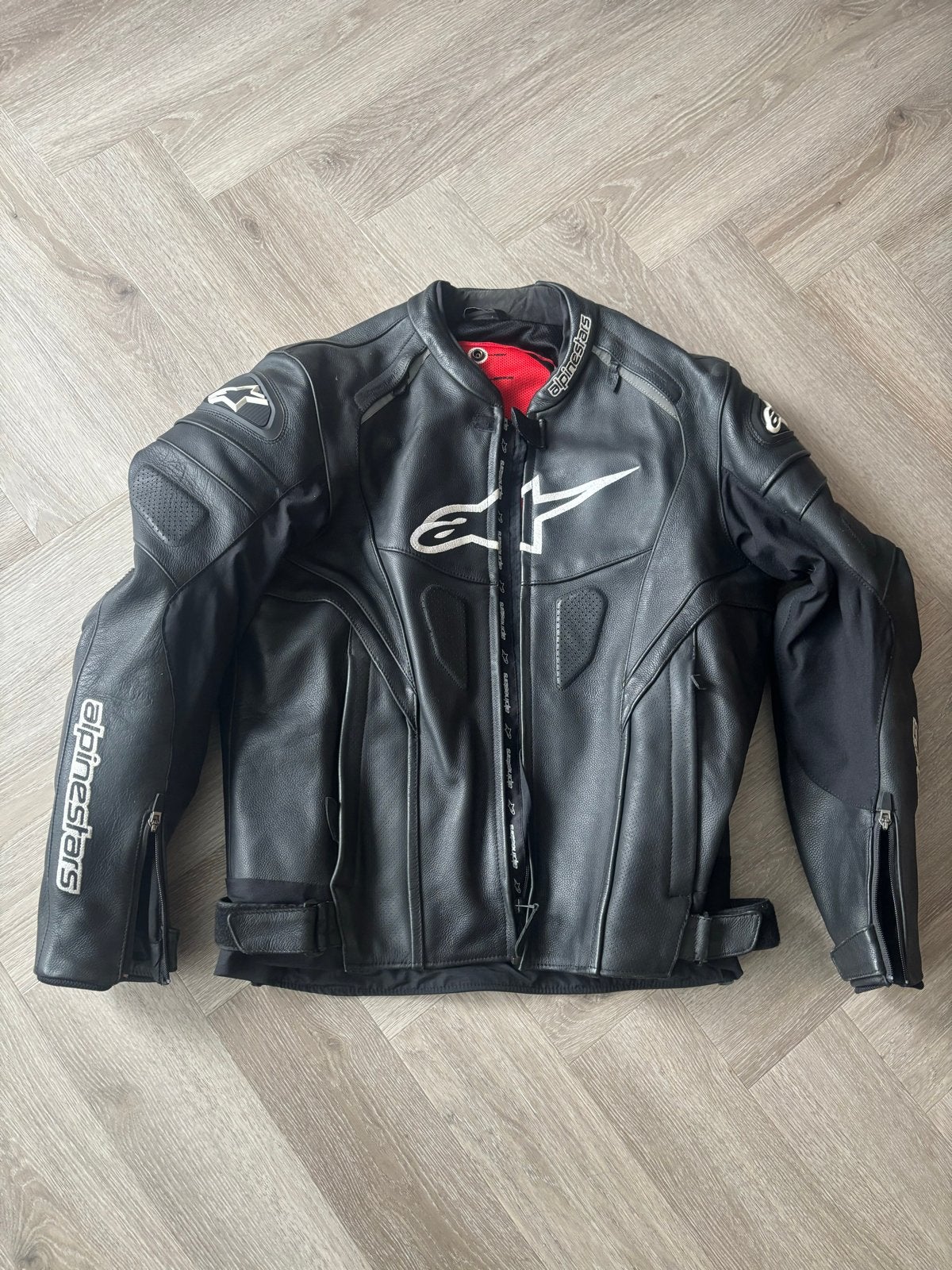 Alpinestars motorjack - Zwart leren motorjas, Motoren, Kleding | Motorkleding, Ophalen, Tweedehands, Heren, Jas | leer