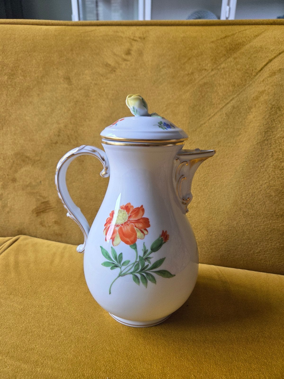 Antieke Meissen koffiekan, Ophalen of Verzenden