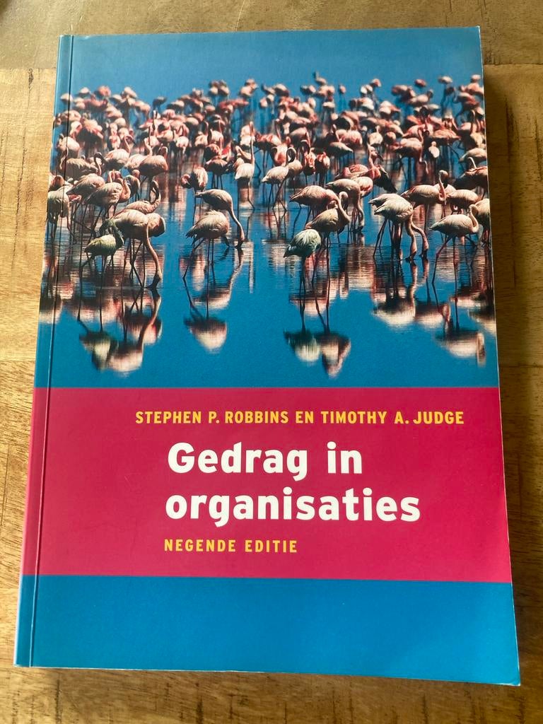 Gedrag in organisaties - Stephen P. Robbins & Timothy A. Jud, Ophalen of Verzenden, Gelezen, Management