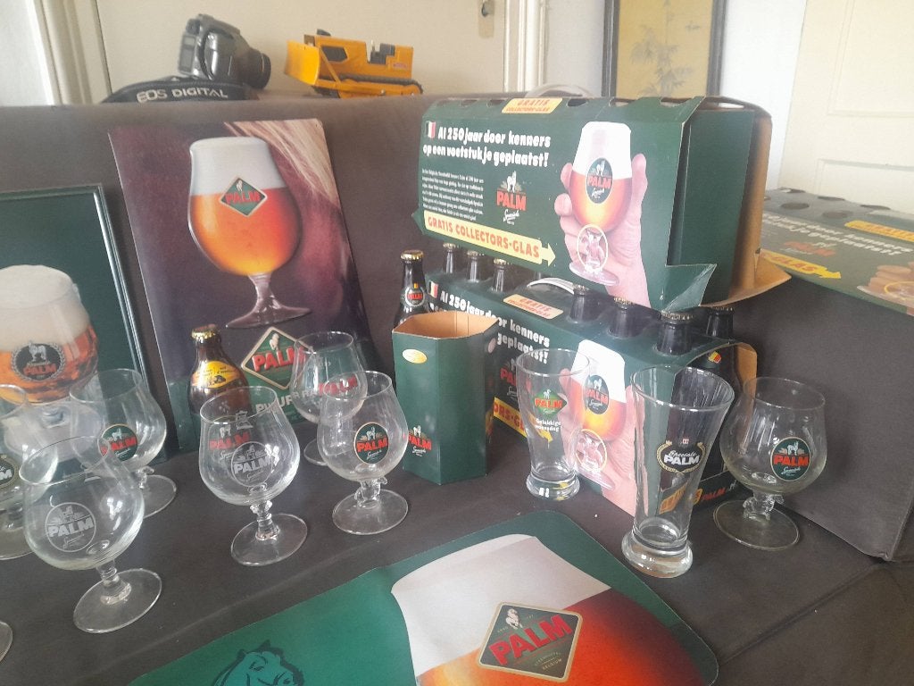 Palm bier, Ophalen of Verzenden, Zo goed als nieuw, Glas of Glazen, Palm