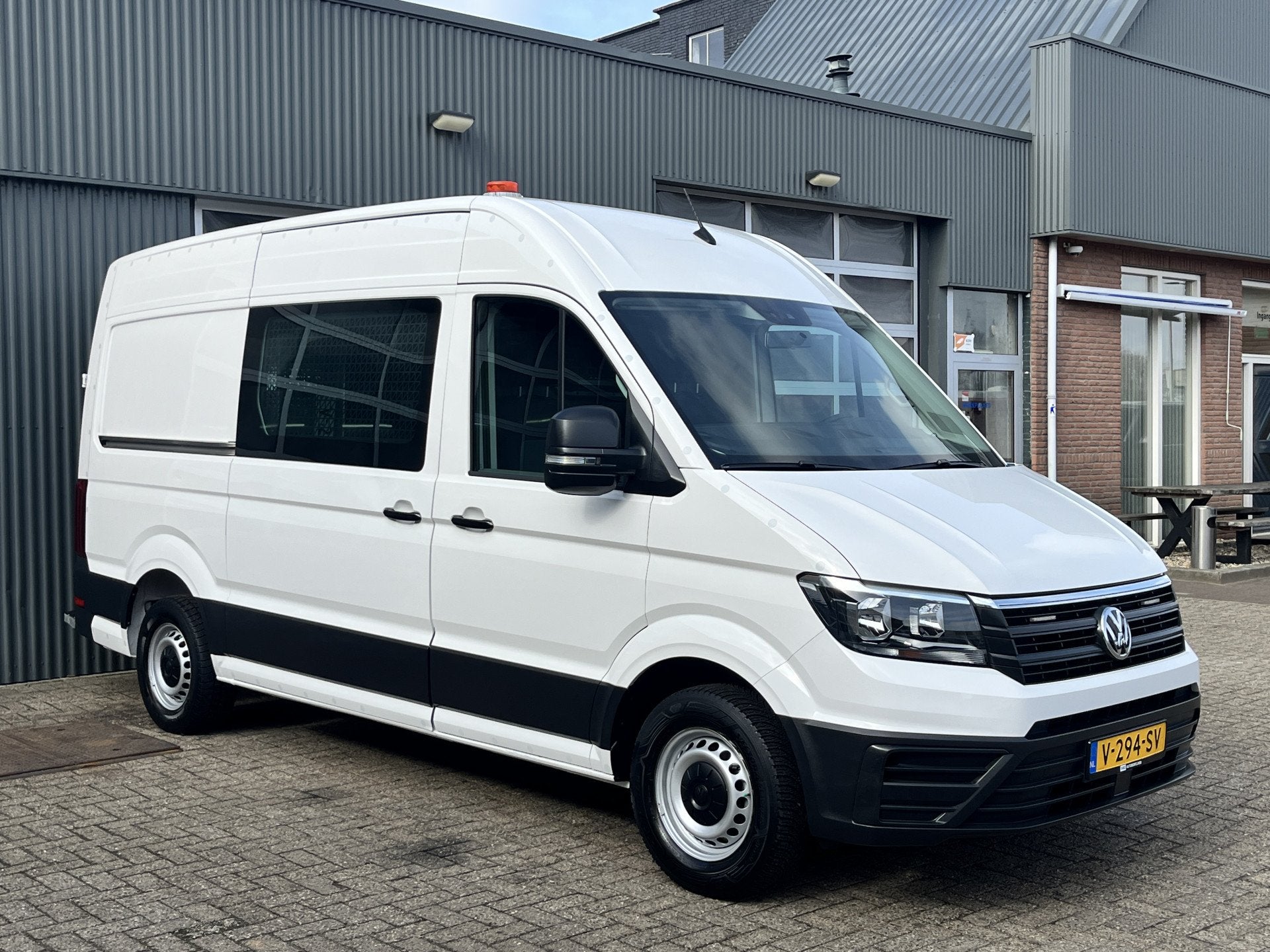 Volkswagen Crafter 35 2.0 TDI L3H3 Werkplaats inrichting Kas, Auto's, Stof, Gebruikt, 4 cilinders, Volkswagen