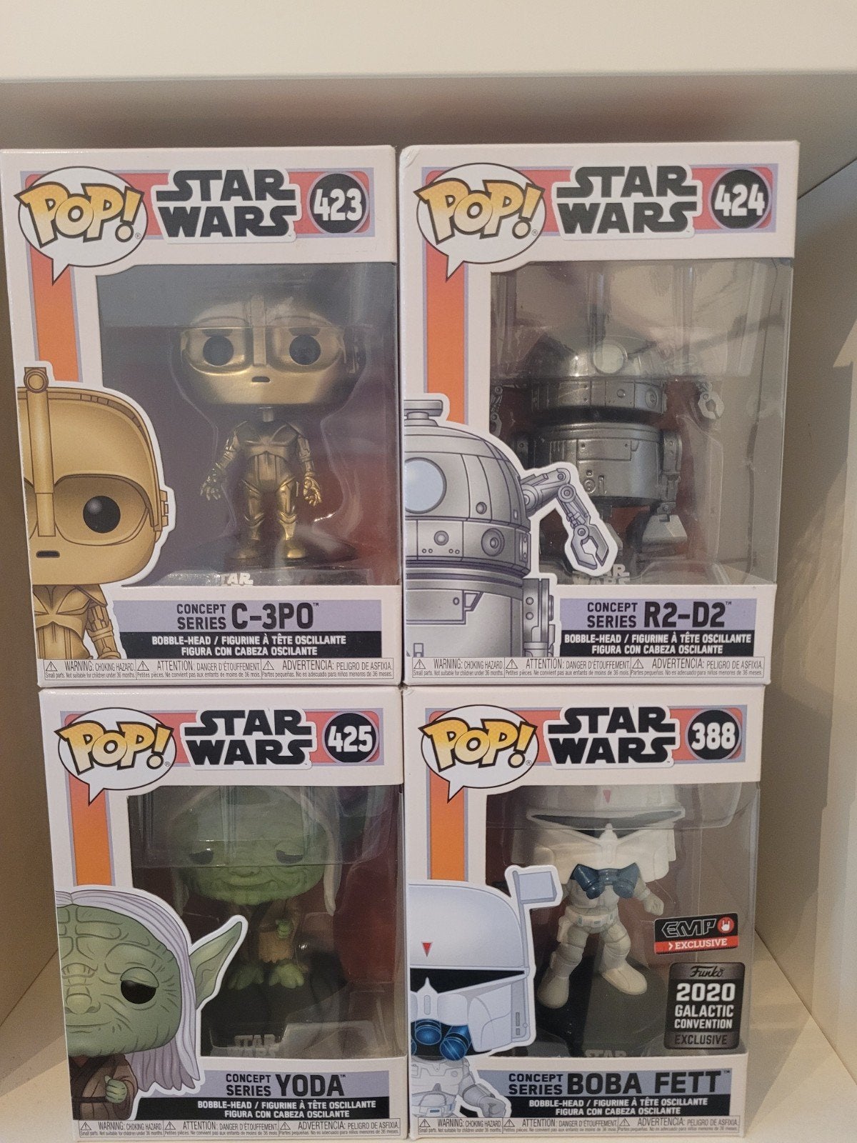 Star Wars Funko Pop! Concept Series (4 stuks), Ophalen of Verzenden, Zo goed als nieuw