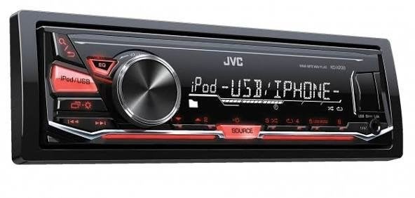 JVC KD-X230 autoradio met USB & AUX functies, Auto diversen, Ophalen of Verzenden, Zo goed als nieuw
