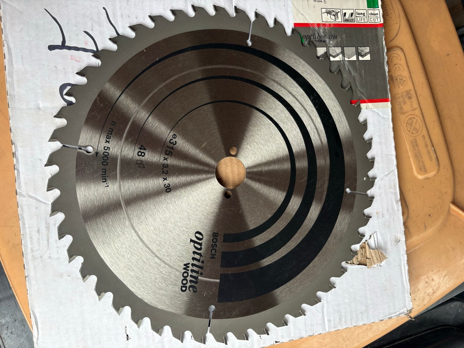 Bosch Optiline Wood Cirkelzaagblad Ø315x3,2x30mm, Ophalen of Verzenden, Nieuw, Cirkelzaag