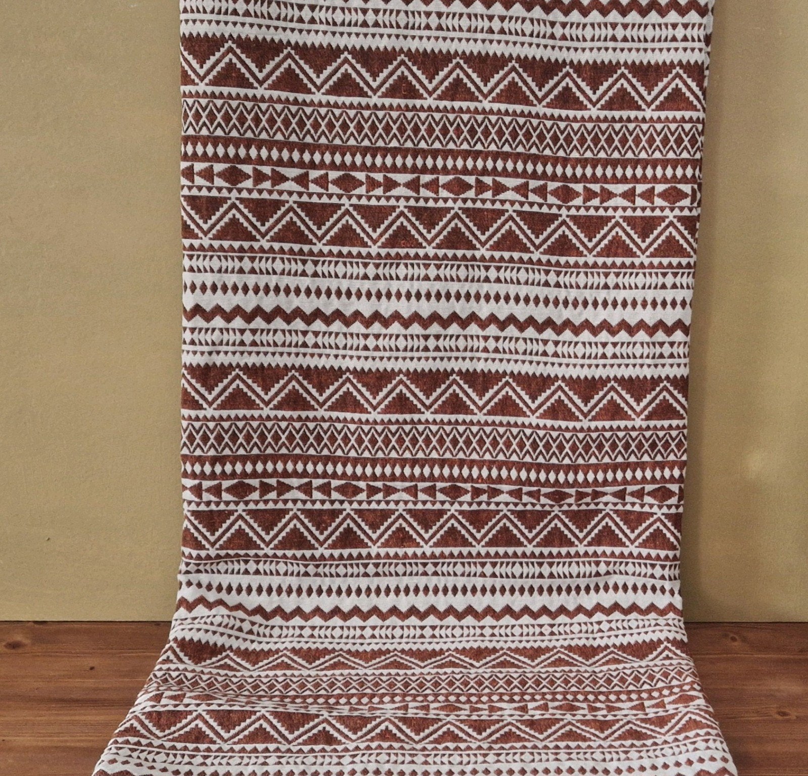 Boho  bruin met wit plaid / kleed 135x135 cm, 135 cm, 135 cm, Nieuw, Ophalen of Verzenden