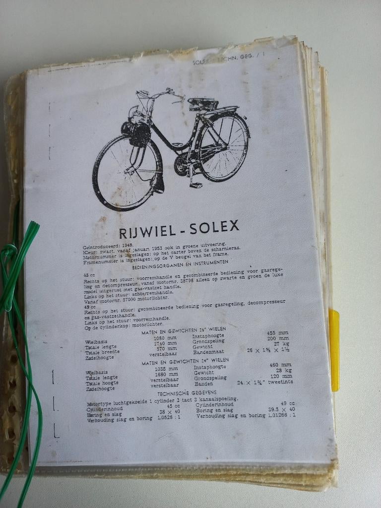 Solex boekwerk, Ophalen of Verzenden, Gebruikt