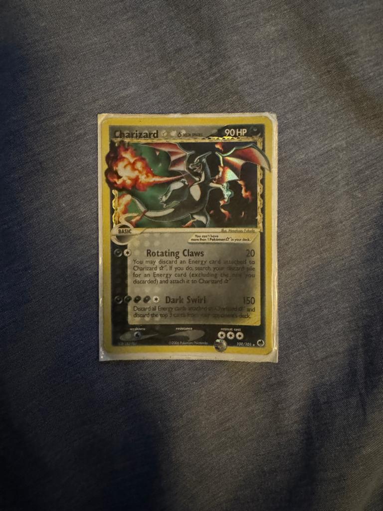Charizard Delta Species Gold Star 100/101 Pokémon Kaart, Hobby en Vrije tijd, Verzamelkaartspellen | Pokémon, Ophalen, Gebruikt