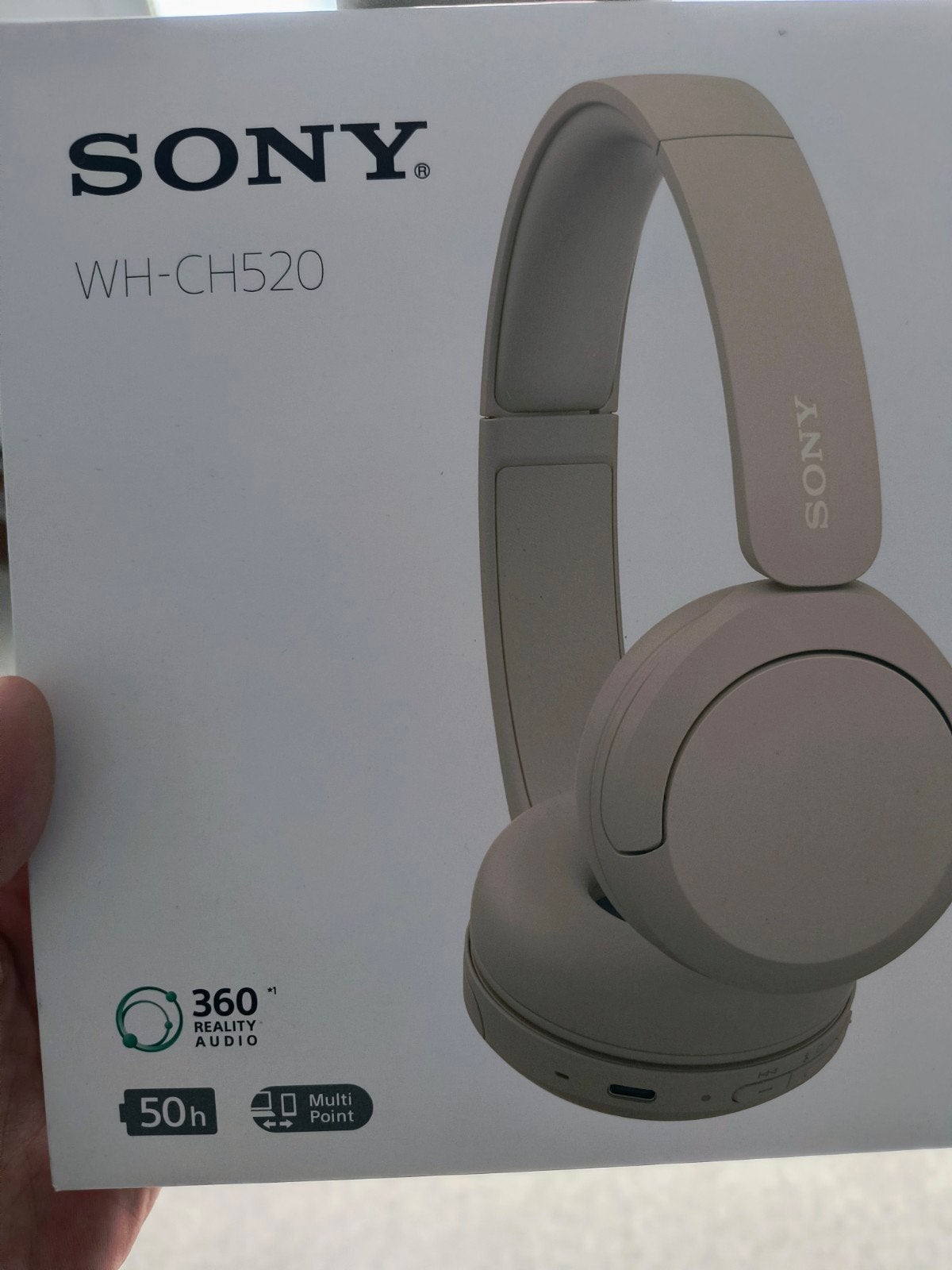 Sony wh-ch520 bluetooth koptelefoon, Audio, Tv en Foto, Beige, Bluetooth, Ophalen of Verzenden, Zo goed als nieuw