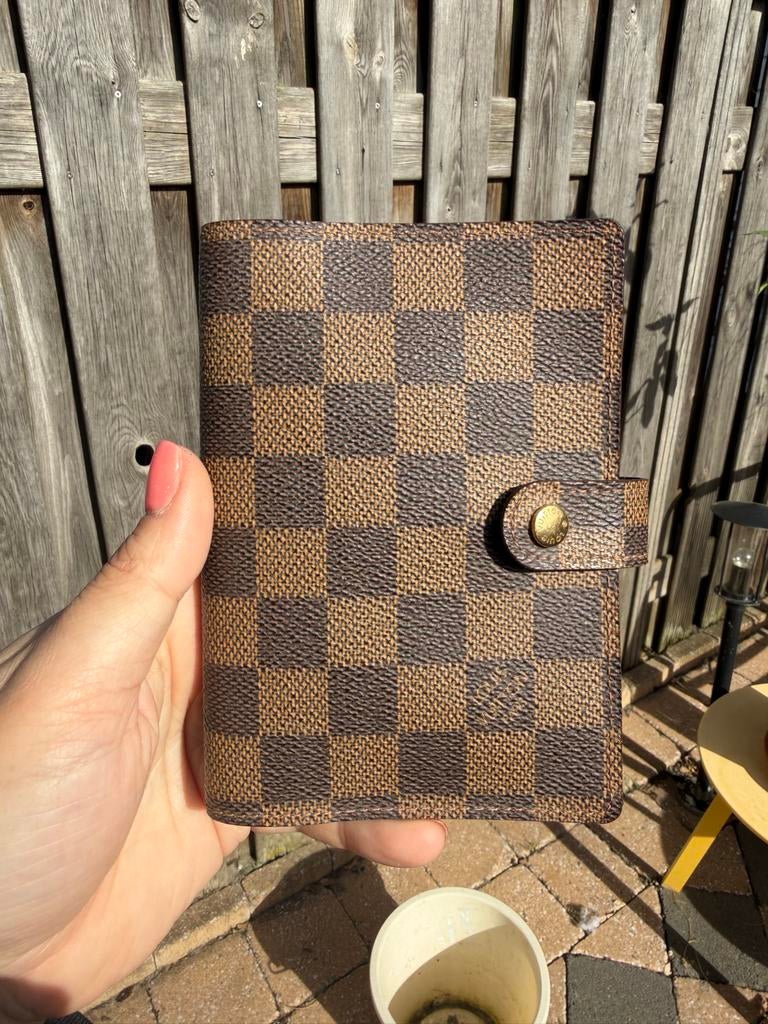 Louis Vuitton agenda cover, Ophalen of Verzenden, Zo goed als nieuw, Bruin